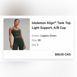Lululemon align tank